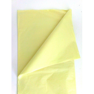Folha Papel Seda Amarelo Claro 50x70cm