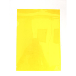 Plast dossier. A4 Yellow Transp. in L 19681
