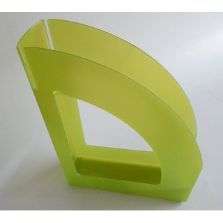 Porta Revistas Transp Verde Kiwi Plastic