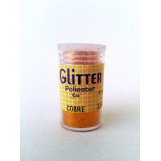 Glitter Poliéster Cobre 3,5grs