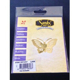 Stencil Metálico Borboleta 40041 pªAreia