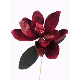 Haste Magnólia Bordeau c/ Glitter 75cm