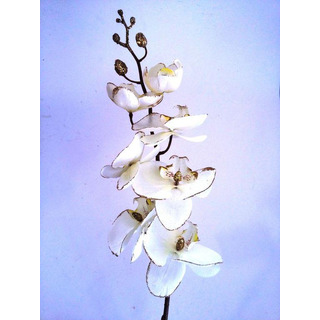 White Orchid Rod with Glitter 75cm