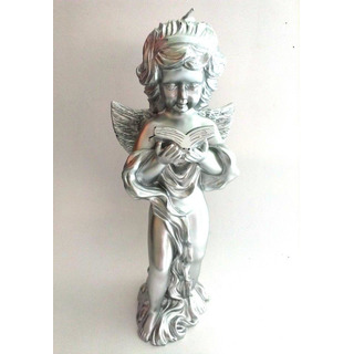 Silver Angel Candle 31x14x13cm 9-17421
