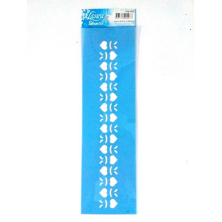 Stencil Corações 8,4x28,5cm STE023