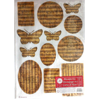 Papel Arroz Música 21x29,7 28gr DFSA087