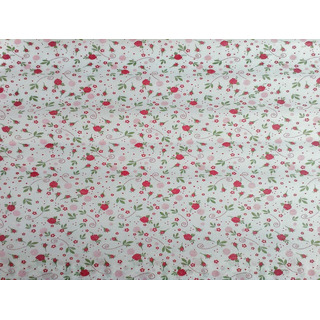 Crepe Paper Roll with Flowers 0.5x2m Blister