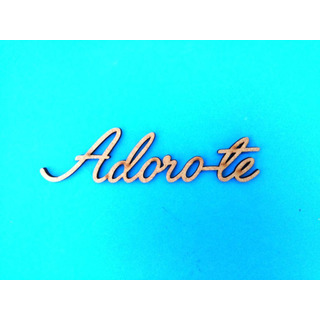 Aplicação ADORO-TE 11,6x3x0,3cm MDF