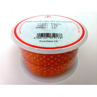 Ribbon Fabric Orange 116-10mm Balls