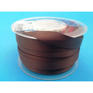 Tecid Grosgrain Castanh 90-10mm Met Tape