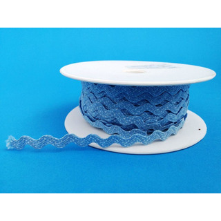 Fita Grega Estreita Pintas Azul/ Branco