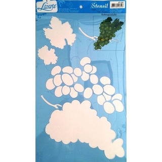Stencil 21x34,4cm Uvas Sobreposiç ST-250