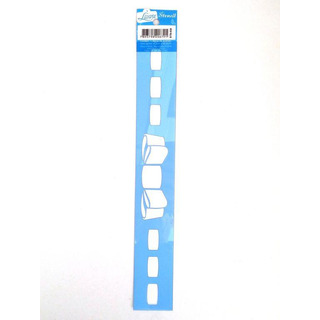 Stencil Barra c/ Laço 4,2x28,6cm STB028