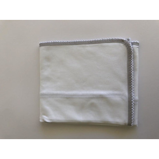 Fralda Branca c/ Piqué Cinza 1000