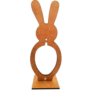 Coelho MDF de Pé 25x10cm