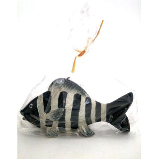 Scratched Fish Candle 15cm SH25-40021B