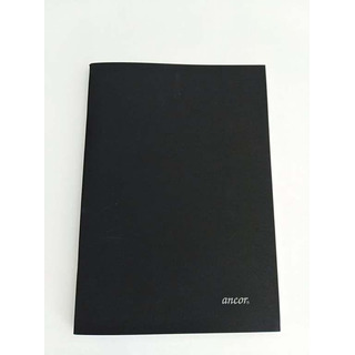 Notebook A5 Flat Black Cover 80fls s/ Marg