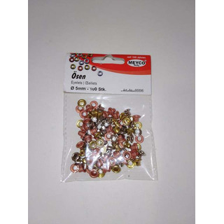 Ilhós Meyco Blister c/ 100 Sortidos 66896