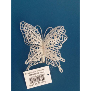 White Butterfly Glitter/ Spring 10-2869