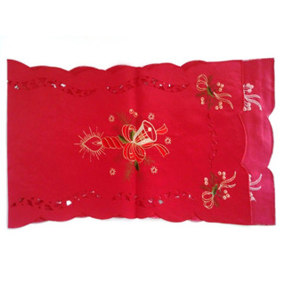 Naperon 40x120cm Vermelho Natal