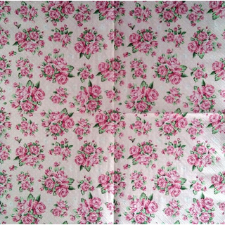 Guardanapo Rosa c/ Raminhos Rosas Daisy