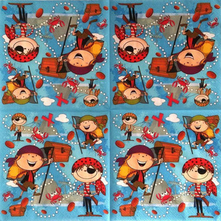 Guardanapo Infantil Piratas DAISY