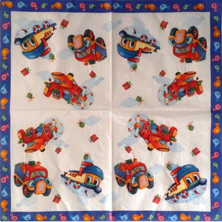 Guardanapo Infantil Carros, Avião DAISY