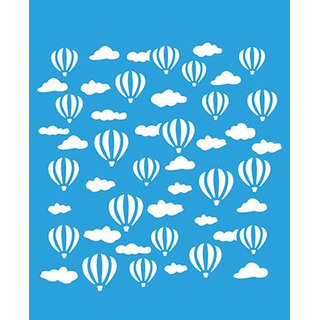 Stencil 17x21cm Balões/ Nuvem STM-563