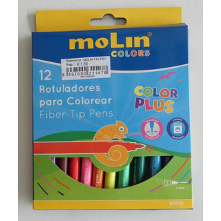 Marcadores Feltro Color Plus c/ 12