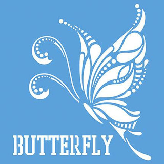 Stencil 20x20cm Borboleta STXX-021