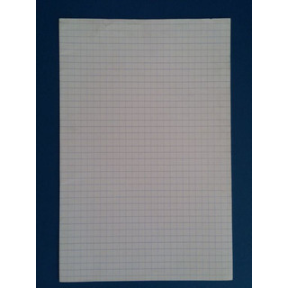 Papel Almaço cader Xad c/ 35linhas Largo