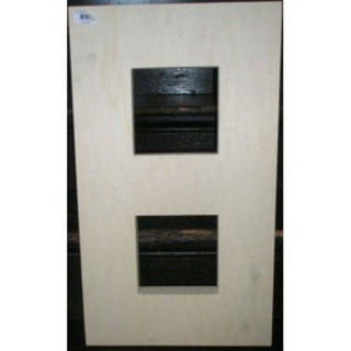 Wood screen with 2 Holes 15x15-62x36x4