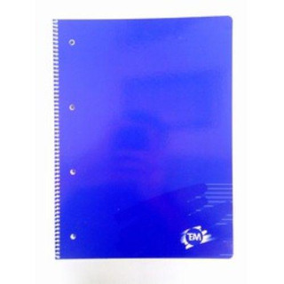 Caderno A4 80Fls Paut Capa Azul Espiral