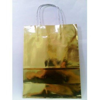 Metalized Bag Gold Silver Wings 24x12x31c