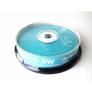 Kit c/ 10 CD-RW TDK 4x12x