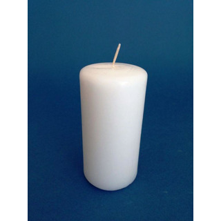 White Candle Lisa Cilindr 5x10cm 9-21082