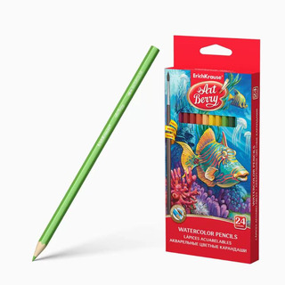 Lápis de Cor Aguarela c/ 12 Cores Pincel 32485