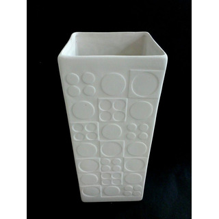 Rect Jar 12x12x30cm with Relief 36086