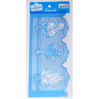 Stencil Grande 28,7x13,5cm Barra Ramos Exóticos STGE-006