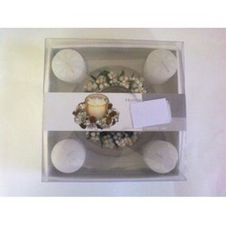 Conj Castiçal c/ 4Velas e Anel E887593