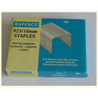 Agrafes 923/ 10mm 9/ 10 Rapesco c/ 1000