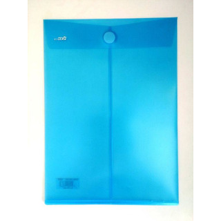 Envel Bag Blue Transp Plast c/ Velcro A4