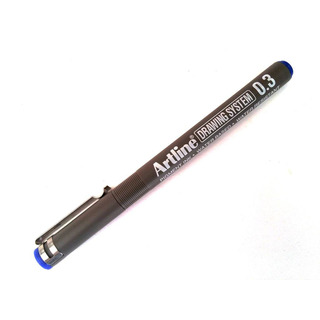 Thin Blue Pen 0.3mm Drawing