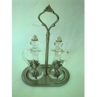 Galheteiro Vidro c/ Estanho P281RO