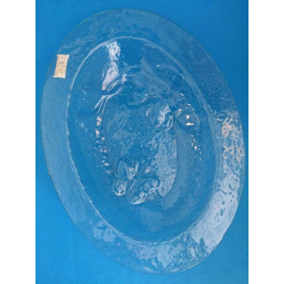 Trav Oval 46x34cm Martelado c/ Borb 91016