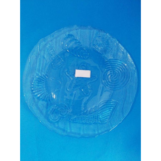 Prato Bolo Conchas do Mar Vidro P1225