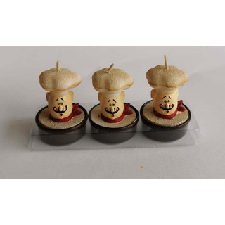Conj 3 Tlighs Cabeça Cozinheiro 3422
