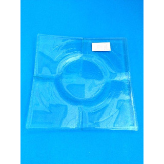 Porta Vela 21x21x1cm Vidro V 970