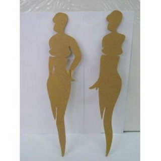 Conj 2 Silhuetas Femin R10-GIF-PE7858