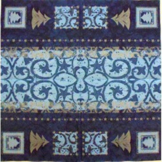 Guardanapo de Natal Azul Arv/ Estr